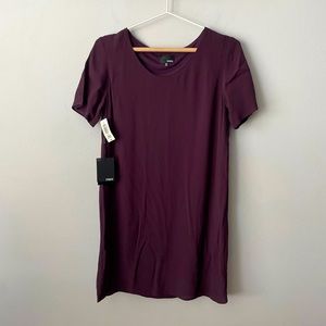 NWT Aritzia | Wilfred Free Plum Tshirt Dress Size xsmall